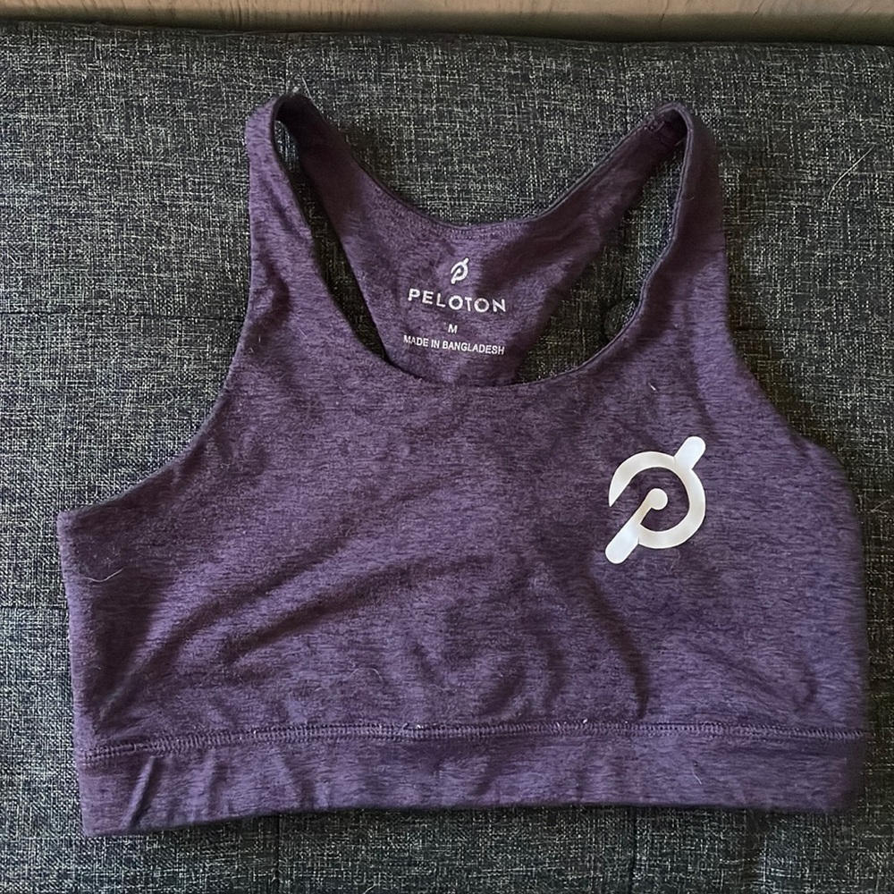 Purple peloton sports bra sz M